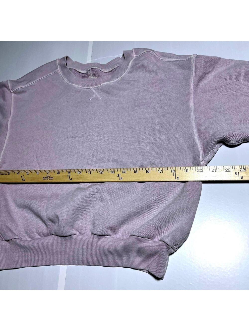 Pilcro Anthropologie Niki Bubble Sweatshirt Small Crewneck Lilac Light Purple - Picture 8 of 8